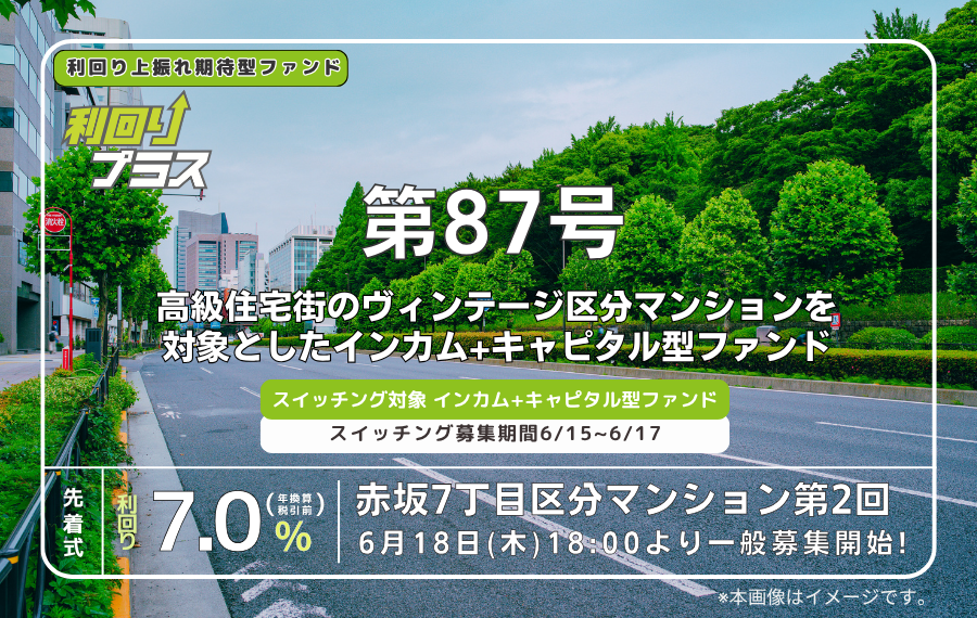 利回り不動産87号ファンド（赤坂7丁目区分マンション 第2回）